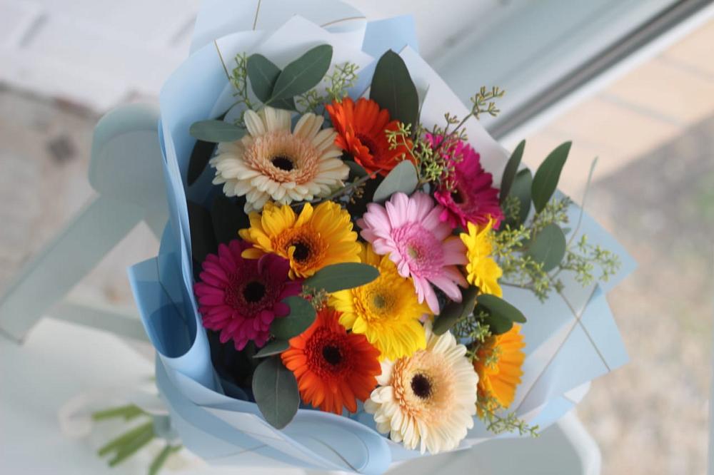 Букет цветов из: Герберы в Столбовой