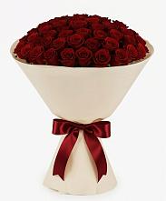 Букет 101 Бордовая роза Блэк Бакарра в Столбовой