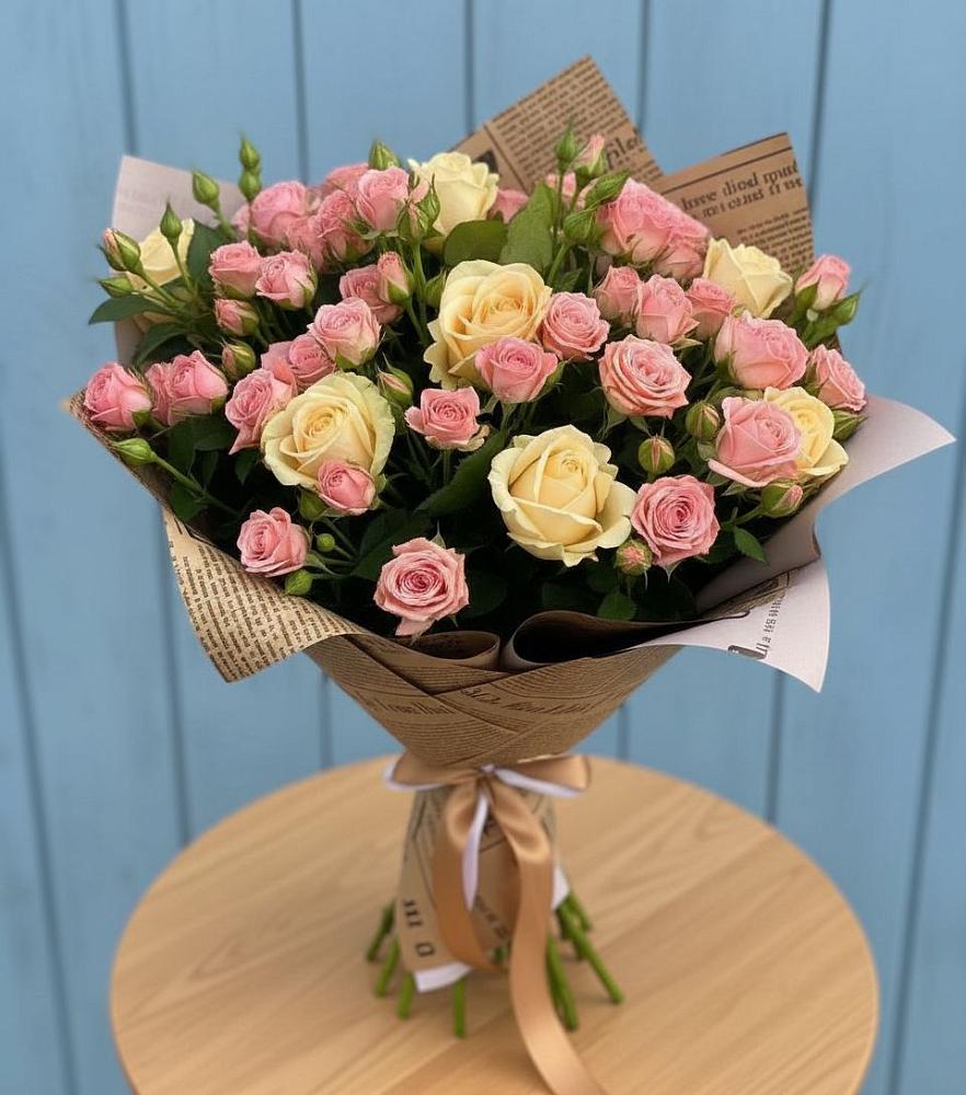 Букет цветов из: Розы в Столбовой