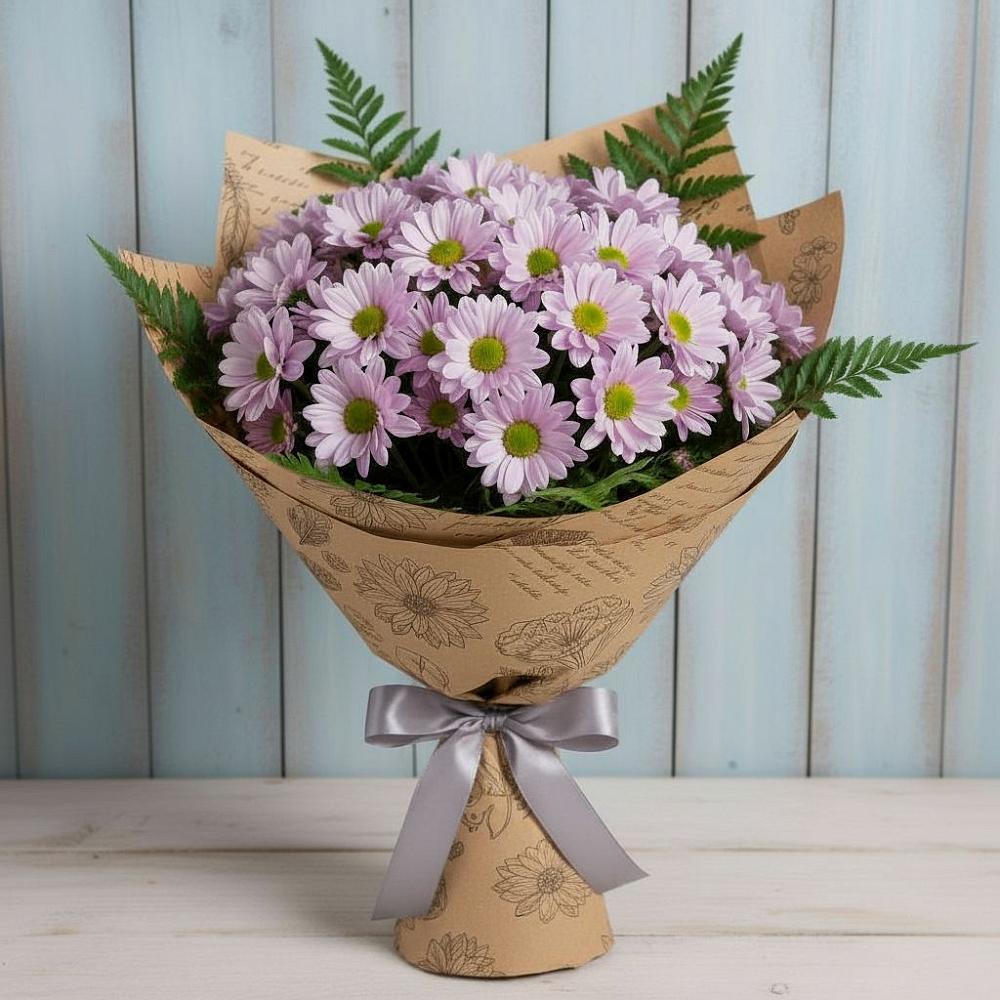 Букет цветов из: Хризантемы в Столбовой