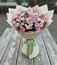 Букет цветов из:  Розы и Хризантемы в Столбовой