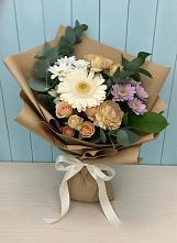 Букет цветов из:  Герберы и Хризантемы #REPLACE_PRED# Столбовой