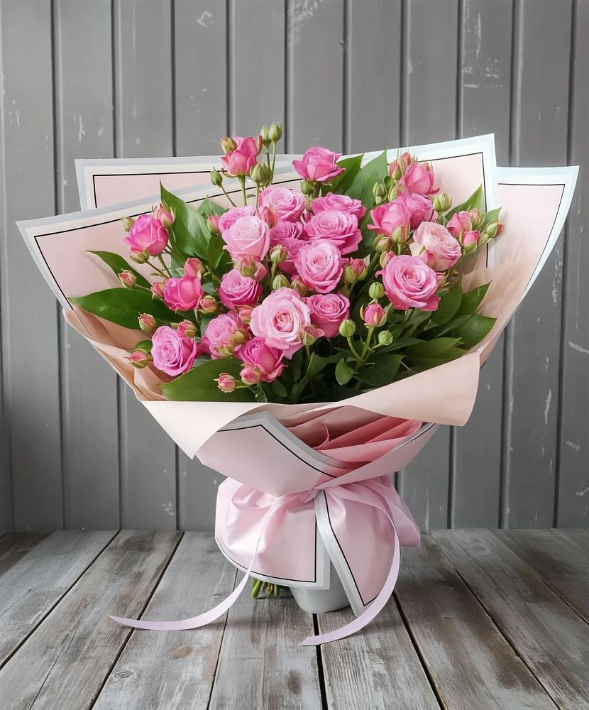 Букет Розовый кустик в Столбовой