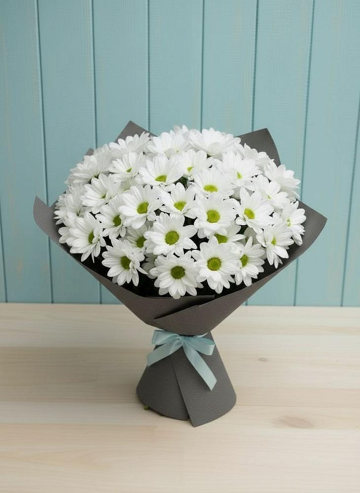 Букет цветов из: Хризантемы в Столбовой