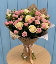Букет цветов из:  Розы в Столбовой