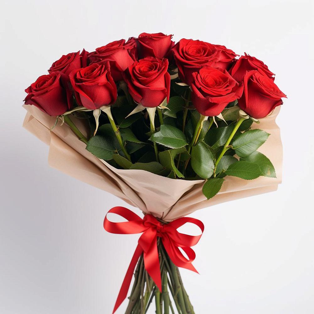 Букет 11 Красных роз Эдлесс Лав в Столбовой